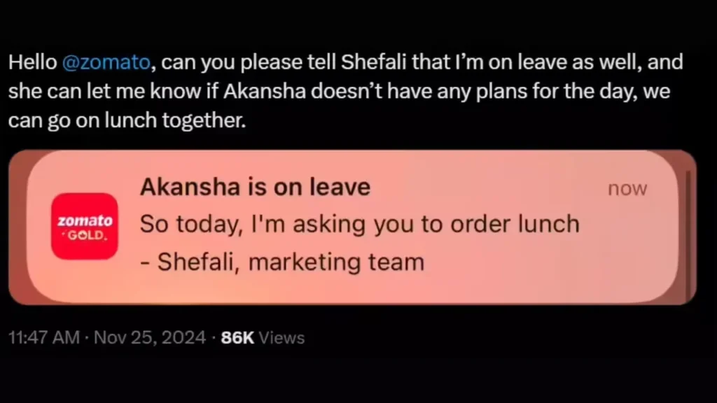 Zomato – Push Notification Marketing 2