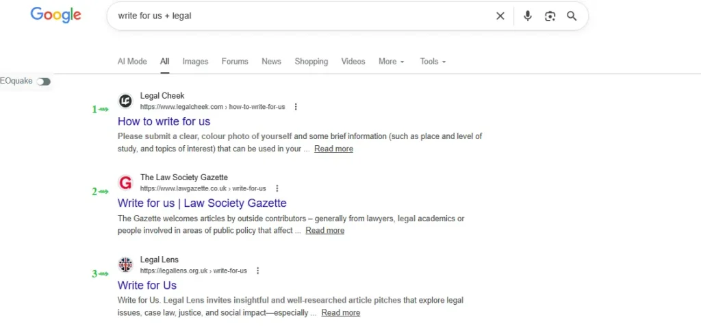 Write for us + legal